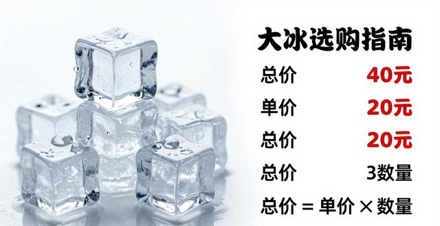 大冰块价格到底怎么算？贵阳冰块选购指南