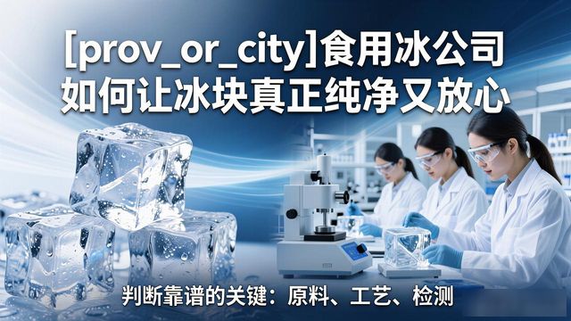 贵阳食用冰公司如何让冰块真正纯净又放心